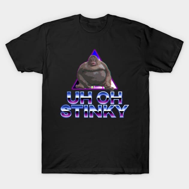 Uh Oh Monkey Aesthetic T-Shirt by giovanniiiii